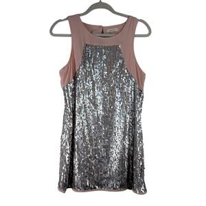 DOROTHY Sequin Mini Dress, Size Medium